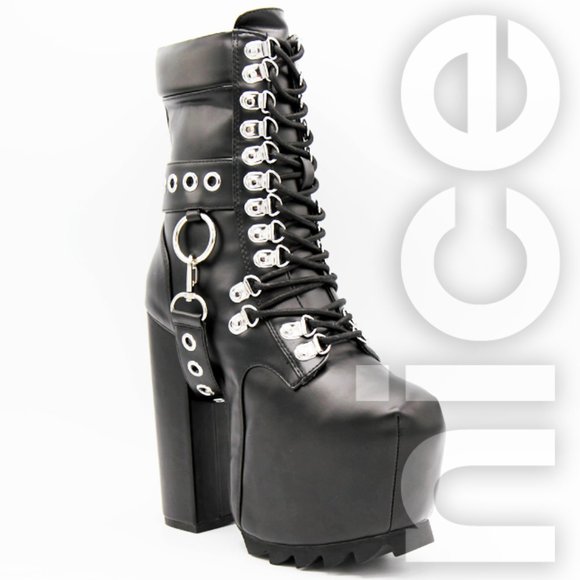 CHARLA TEDRICK LOCKUP PLATFORM BOOTS - Picture 2 of 7